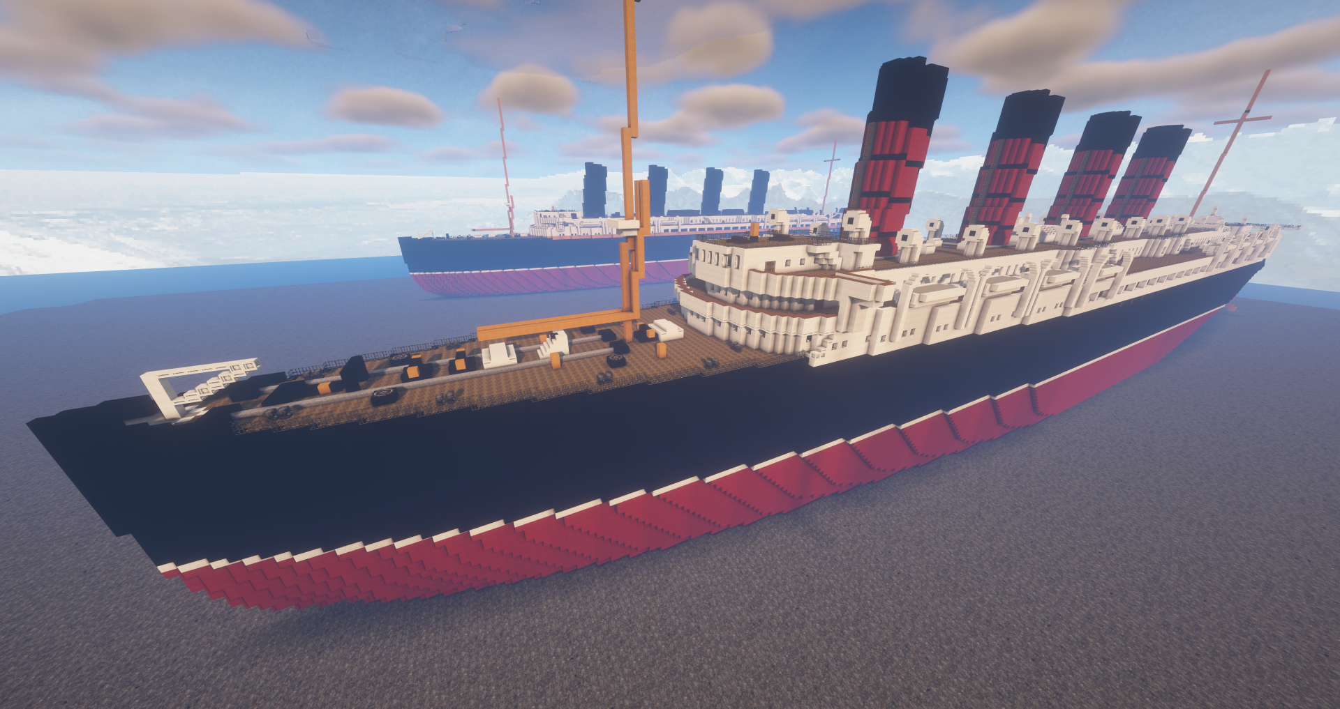 RMS Mauretania Minecraft ship build