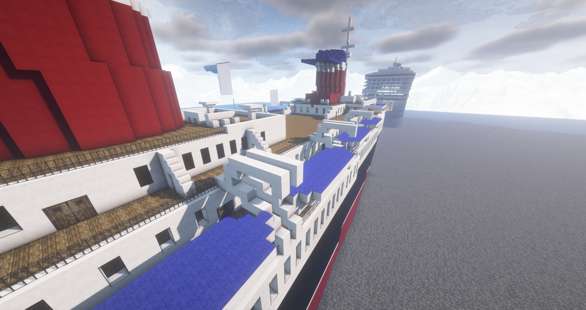 SS America ship built in Minecraft